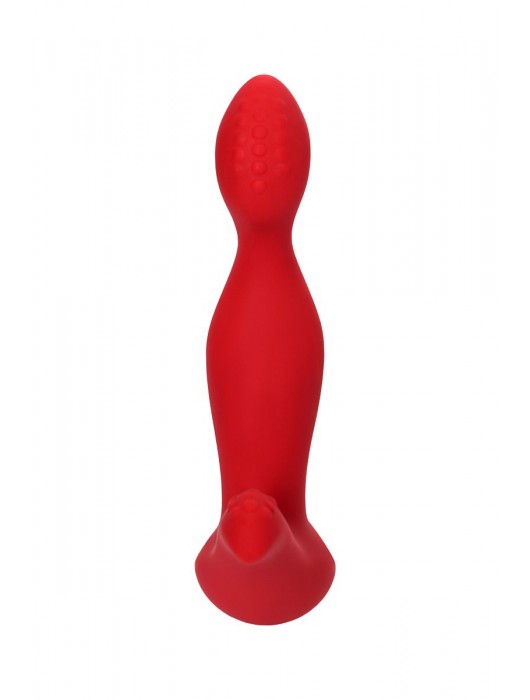 Красный силиконовый вибростимулятор простаты Proman - 12,5 см. - ToyFa - в Смоленске купить с доставкой