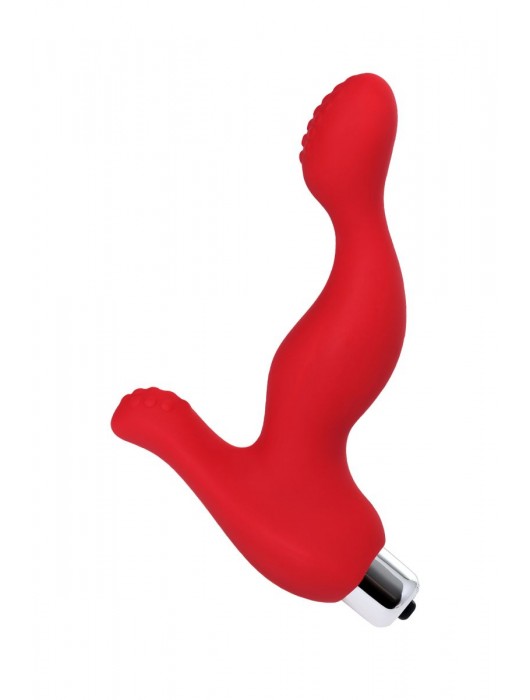 Красный силиконовый вибростимулятор простаты Proman - 12,5 см. - ToyFa - в Смоленске купить с доставкой
