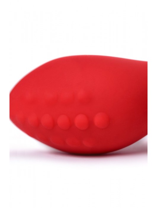 Красный силиконовый вибростимулятор простаты Proman - 12,5 см. - ToyFa - в Смоленске купить с доставкой