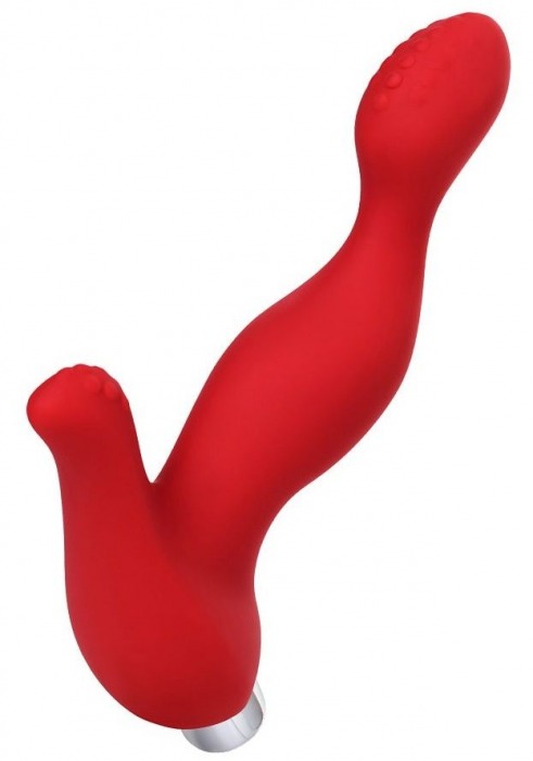 Красный силиконовый вибростимулятор простаты Proman - 12,5 см. - ToyFa - в Смоленске купить с доставкой