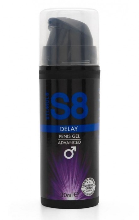 Пролонгирующий гель для мужчин S8 Delay Gel - 30 мл. - Stimul8 - купить с доставкой в Смоленске