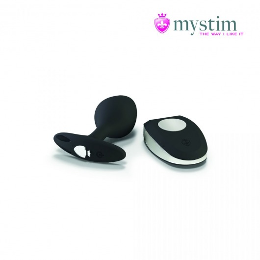 Черная пробка Mystim Rocking Vibe S с возможностью подключения к электростимулятору - 9,7 см. - MyStim - купить с доставкой в Смоленске