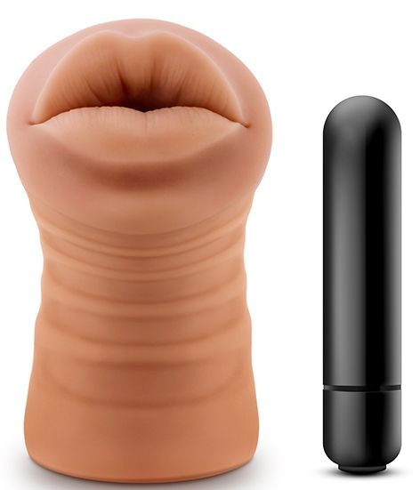 Кофейный мастурбатор-ротик Isabella - Blush Novelties - в Смоленске купить с доставкой