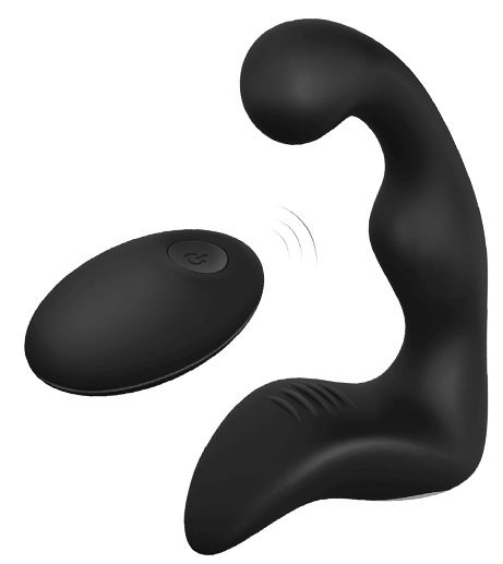 Черный вибромассажер простаты REMOTE BOOTY PLEASER - Dream Toys - в Смоленске купить с доставкой