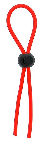 Красное эрекционное лассо с одной бусинкой-утяжкой STRETCHY THICK LASSO - Dream Toys - в Смоленске купить с доставкой