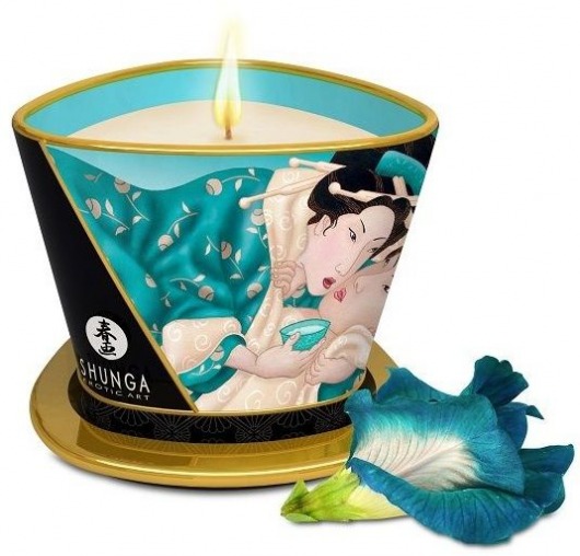 Массажная свеча Island Blossoms - 170 мл. - Shunga - купить с доставкой в Смоленске