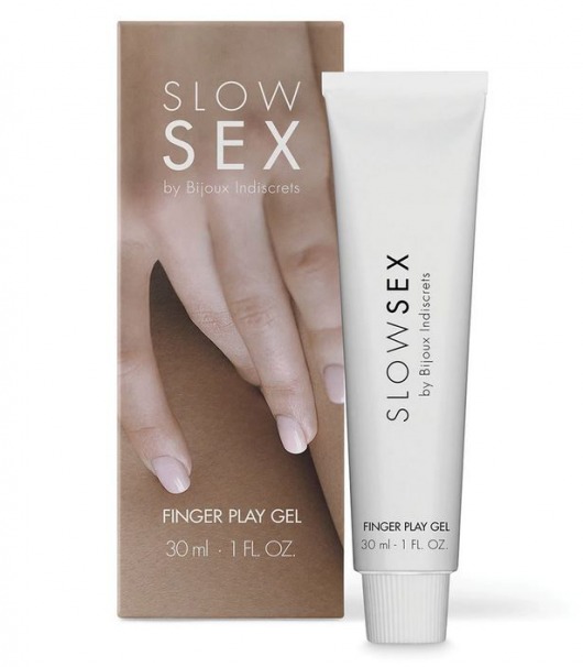 Гель для мастурбации с ароматом кокоса Slow Sex Finger Play Gel - 30 мл. - Bijoux Indiscrets - купить с доставкой в Смоленске