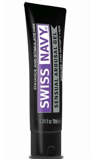 Возбуждающий гель-лубрикант на водной основе Sensual Arousal Lubricant - 10 мл. - Swiss navy - купить с доставкой в Смоленске