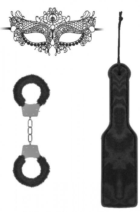 Черный игровой набор Introductory Bondage Kit №4 - Shots Media BV - купить с доставкой в Смоленске