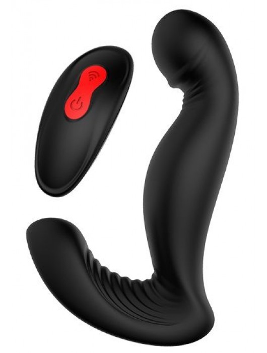 Черный вибромассажер простаты SWIRLING P-PLEASER - Dream Toys - в Смоленске купить с доставкой