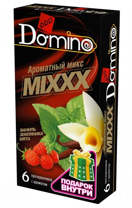 Ароматизированные презервативы DOMINO  Ароматный микс  - 6 шт. - Domino - купить с доставкой в Смоленске