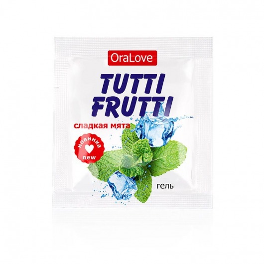 Пробник гель-смазки Tutti-frutti со вкусом мяты - 4 гр. - Биоритм - купить с доставкой в Смоленске