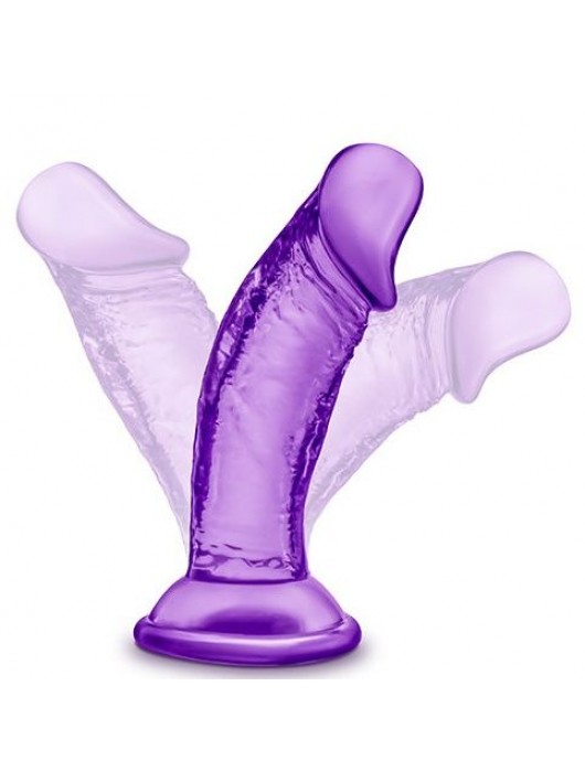 Фиолетовый фаллоимитатор на присоске SWEET N SMALL 4INCH DILDO - 11,4 см. - Blush Novelties