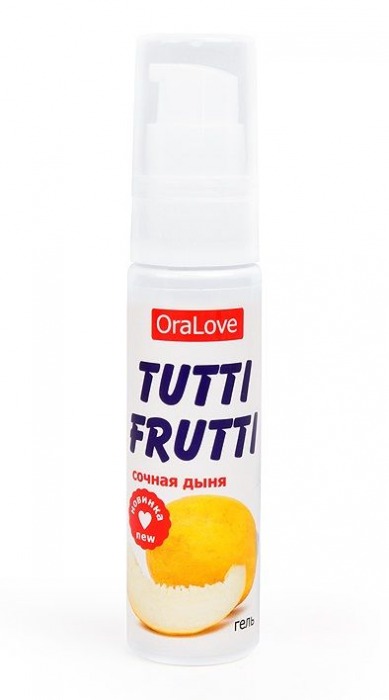 Гель-смазка Tutti-frutti со вкусом сочной дыни - 30 гр. - Биоритм - купить с доставкой в Смоленске
