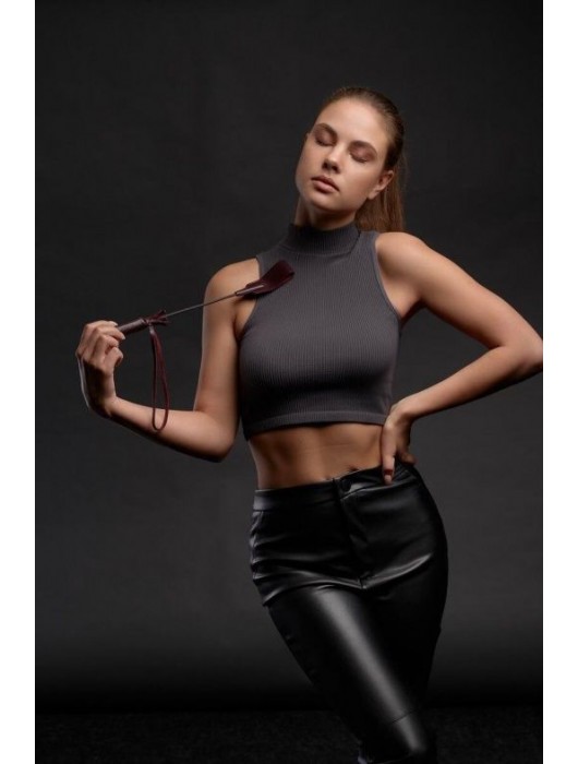 Бордовый стек Ladys Arsenal - 24 см. - БДСМ Арсенал - купить с доставкой в Смоленске