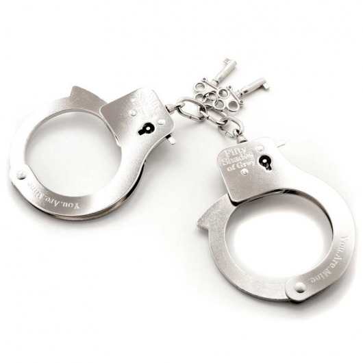 Металлические наручники Metal Handcuffs - Fifty Shades of Grey - купить с доставкой в Смоленске