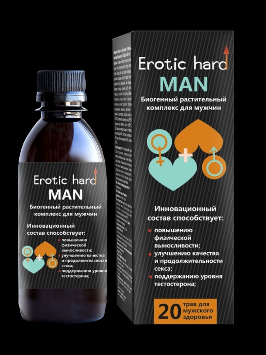 Мужской биогенный концентрат для усиления эрекции Erotic hard Man - 250 мл. - Erotic Hard - купить с доставкой в Смоленске