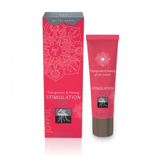 Возбуждающий интимный гель для двоих STIMULATION GEL Pomegranate   Nutmeg - 30 мл. - Shiatsu - купить с доставкой в Смоленске