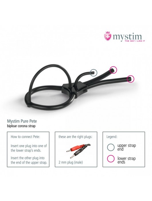 Утяжка под головку для электростимулятора Pure Pete - MyStim - купить с доставкой в Смоленске