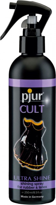 Спрей для ухода за одеждой из латекса pjur CULT Ultra Shine - 250 мл. - Pjur - купить с доставкой в Смоленске