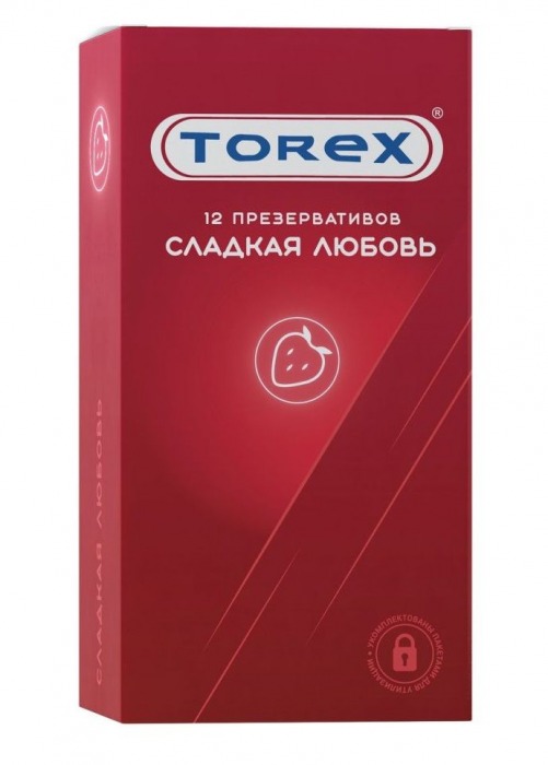 Презервативы Torex  Сладкая любовь  с ароматом клубники - 12 шт. - Torex - купить с доставкой в Смоленске