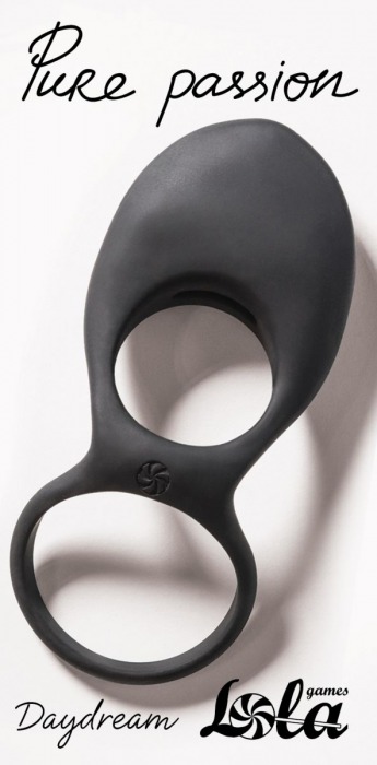 Черное эрекционное виброкольцо Daydream - Lola Games - в Смоленске купить с доставкой