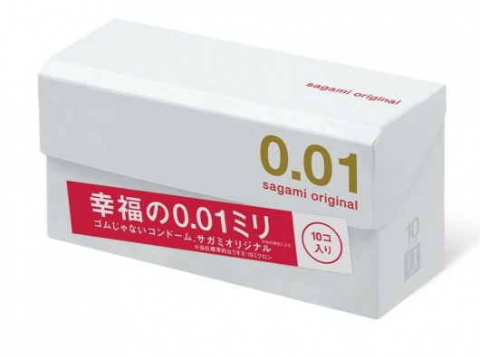 Супер тонкие презервативы Sagami Original 0.01 - 10 шт. - Sagami - купить с доставкой в Смоленске