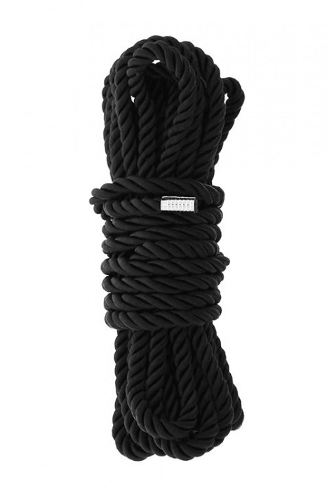 Черная веревка для шибари DELUXE BONDAGE ROPE - 5 м. - Dream Toys - купить с доставкой в Смоленске
