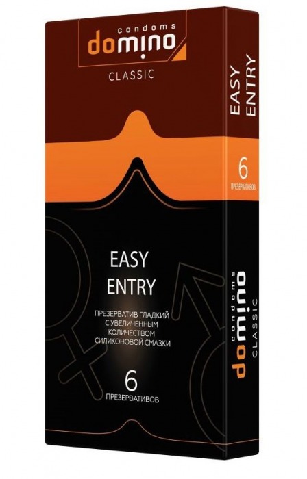 Презервативы с увеличенным количеством смазки DOMINO Easy Entry - 6 шт. - Domino - купить с доставкой в Смоленске