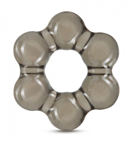Дымчатое эрекционное кольцо Stay Hard Thick Bead Cock Ring - Blush Novelties - в Смоленске купить с доставкой