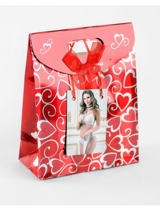 Бело-красный ошейник из натуральной кожи с нежным мехом - БДСМ Арсенал - купить с доставкой в Смоленске