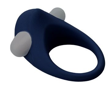Гладкое синее эрекционное виброкольцо STIMU RING - Dream Toys - в Смоленске купить с доставкой
