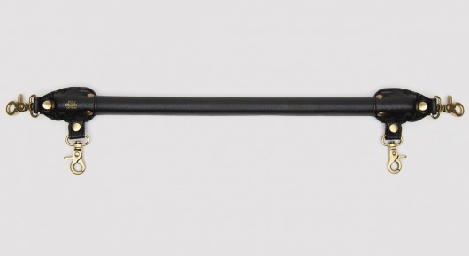 Черная распорка для ног Bound to You Faux Leather Spreader Bar - 50,8 см. - Fifty Shades of Grey - купить с доставкой в Смоленске