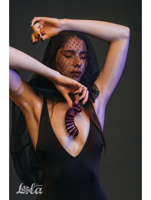 Мужской пояс верности бордового цвета Romello - Lola Games - купить с доставкой в Смоленске