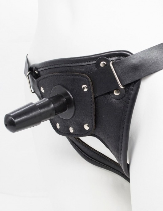 Черный пояс для насадок CLASS STRAP Restyling - LOVETOY (А-Полимер) - купить с доставкой в Смоленске