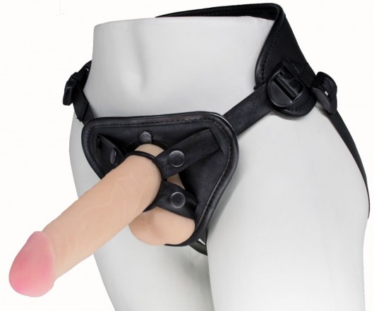 Пояс харнесс BEST UNI strap с 2 насадками - 18 и 22 см. - LOVETOY (А-Полимер) - купить с доставкой в Смоленске