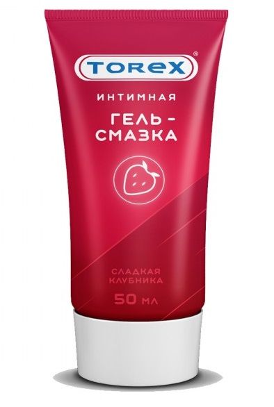 Смазка на водной основе TOREX  Сладкая клубника  - 50 мл. - Torex - купить с доставкой в Смоленске