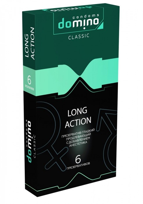 Презервативы с пролонгирующим эффектом DOMINO Classic Long action - 6 шт. - Domino - купить с доставкой в Смоленске