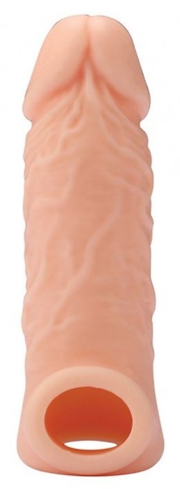 Телесная насадка EXTENDER WITH BALL STRAP 5.5 - 14 см. - Dream Toys - в Смоленске купить с доставкой