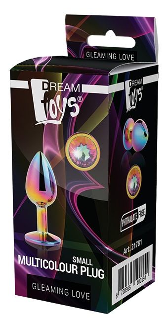 Голографическая анальная втулка с радужным кристаллом - 7,1 см. - Dream Toys - купить с доставкой в Смоленске