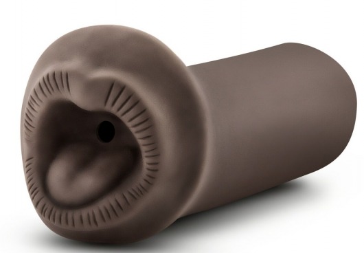 Коричневый мастурбатор-ротик Naughty Nicole - Blush Novelties - в Смоленске купить с доставкой