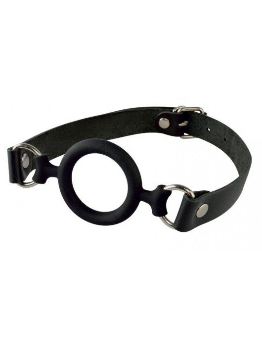 Черный кляп-рамка на регулируемых ремешках - Sitabella - купить с доставкой в Смоленске