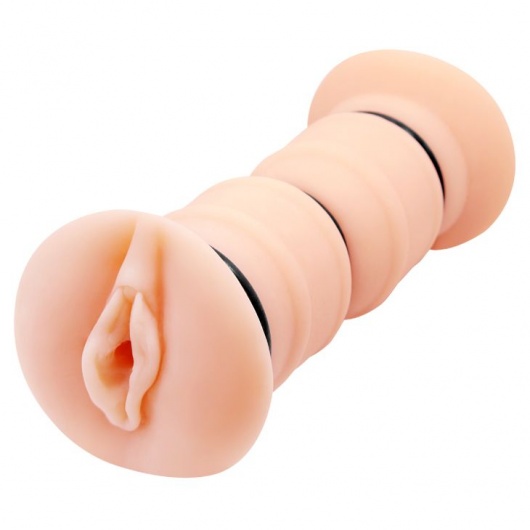 Телесный вибромастурбатор-вагина Michelle - Baile - в Смоленске купить с доставкой