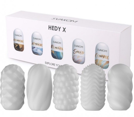 Набор из 5 мастурбаторов Hedy X5 Mixed - Svakom - в Смоленске купить с доставкой