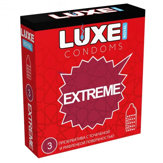 Текстурированные презервативы LUXE Royal Extreme - 3 шт. - Luxe - купить с доставкой в Смоленске