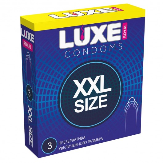 Презервативы увеличенного размера LUXE Royal XXL Size - 3 шт. - Luxe - купить с доставкой в Смоленске