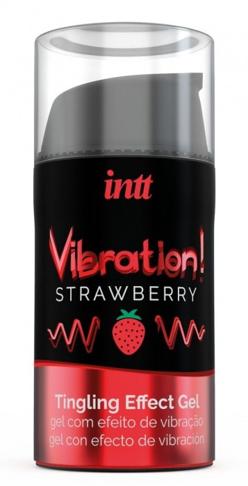 Жидкий интимный гель с эффектом вибрации Vibration! Strawberry - 15 мл. - INTT - купить с доставкой в Смоленске