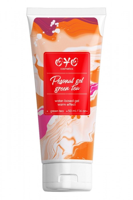 Интимная смазка на водной основе с согревающим эффектом OYO Personal Gel Green Tea - 50 мл. - OYO - купить с доставкой в Смоленске