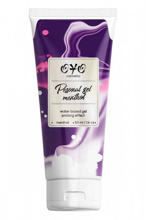Интимная смазка на водной основе с пролонгирующим эффектом OYO Personal Gel Menthol - 50 мл. - OYO - купить с доставкой в Смоленске