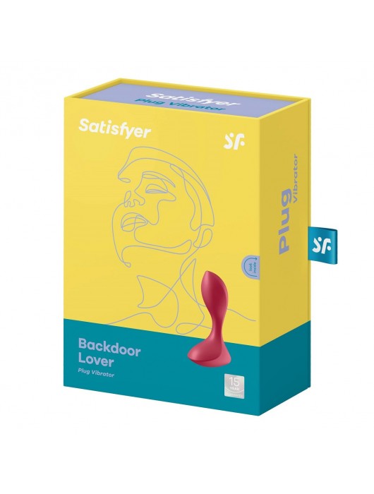 Красный вибромассажёр простаты Satisfyer Backdoor Lover - 14 см. - Satisfyer - в Смоленске купить с доставкой